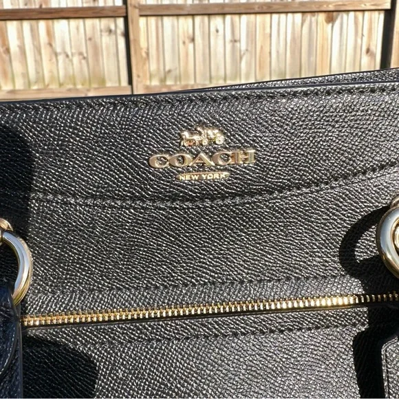 Coach Black Kailey Carryall Satchel Crossbody Bag - Picture 2 of 16